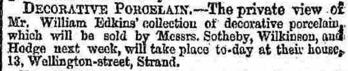 17 April 1874 · Daily News - Edkins sale