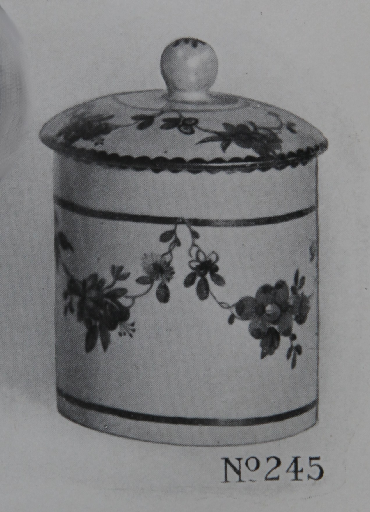 Toilet pot No. 245 from Trapnell Collection