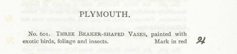 Trapnell Catalogue No. 601a