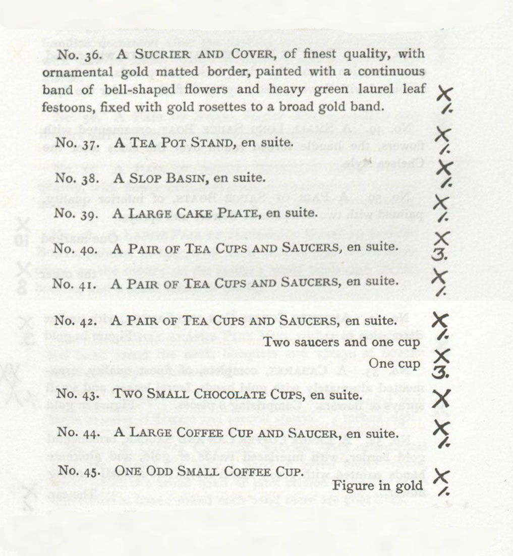The laurel swag pattern in the Trapnell Collection