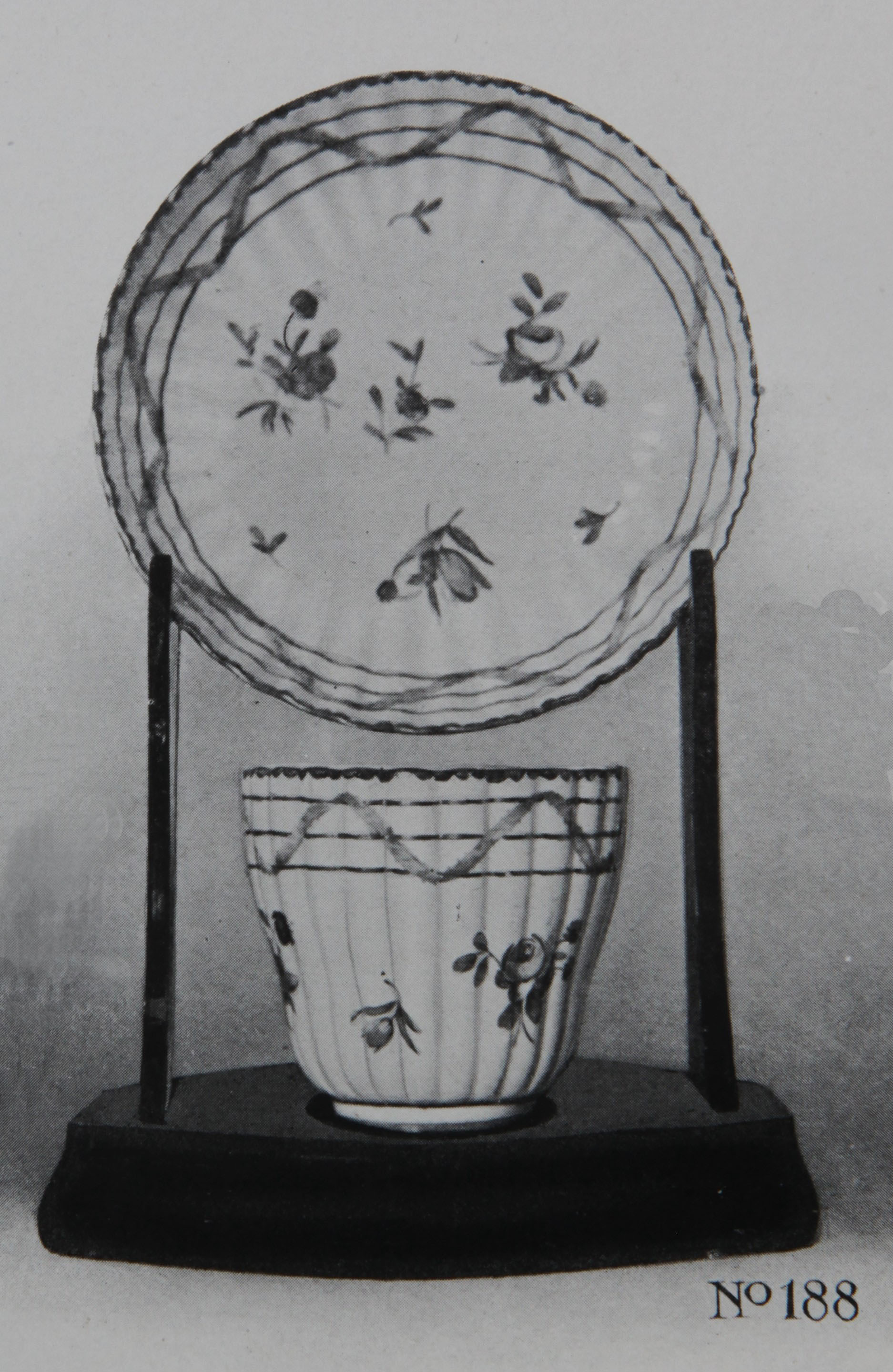 Coffee cup and saucer from the Nelson service, No. 188 from the Trapnell Collection