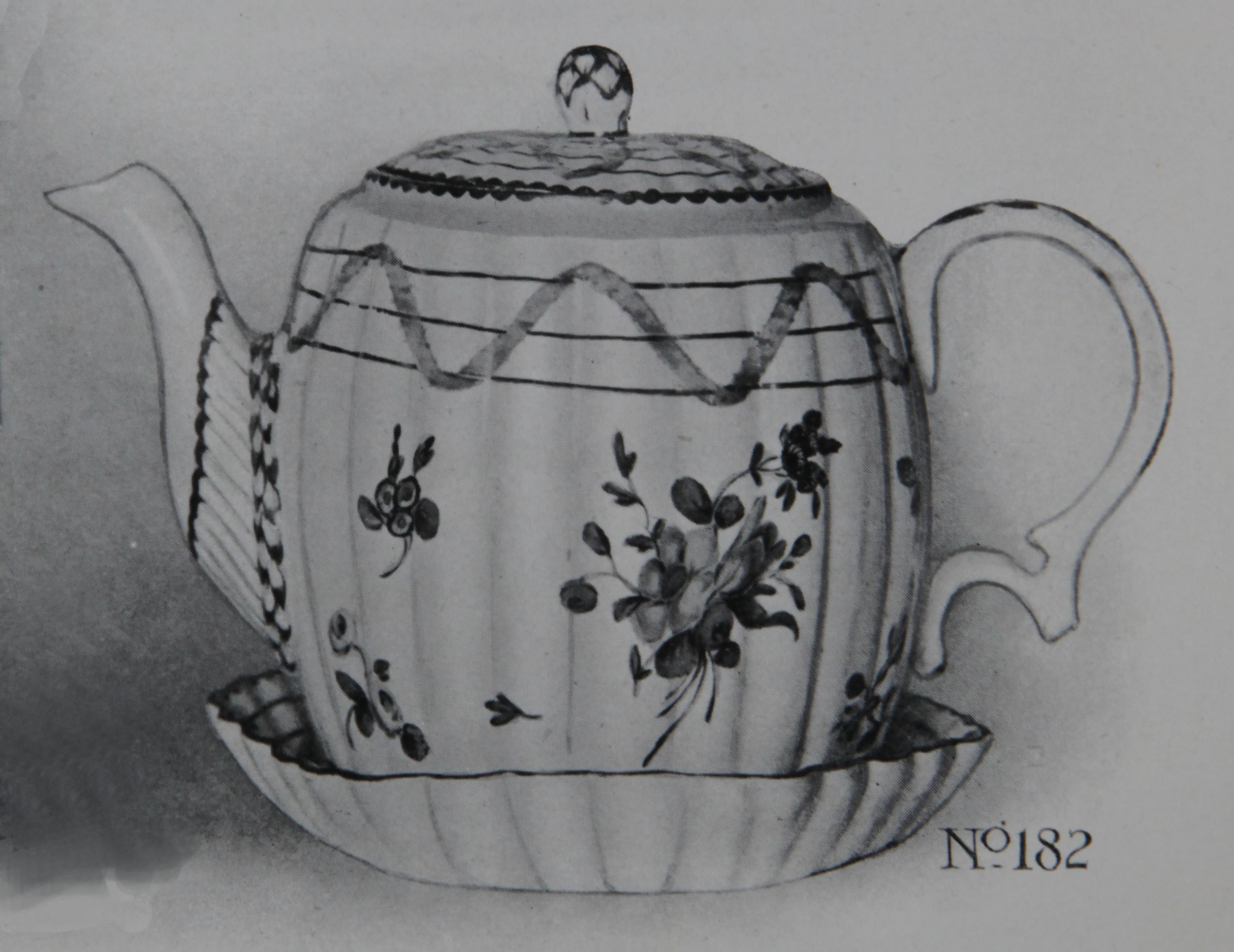 Teapot and stand from the Nelson service, No. 182 from the Trapnell Collection