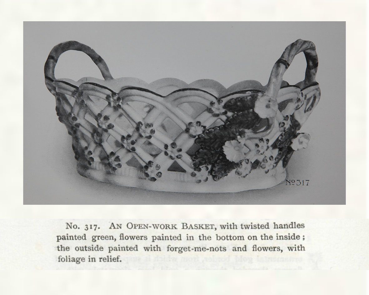 An open-work basket, No. 317 from the Trapnell Collection