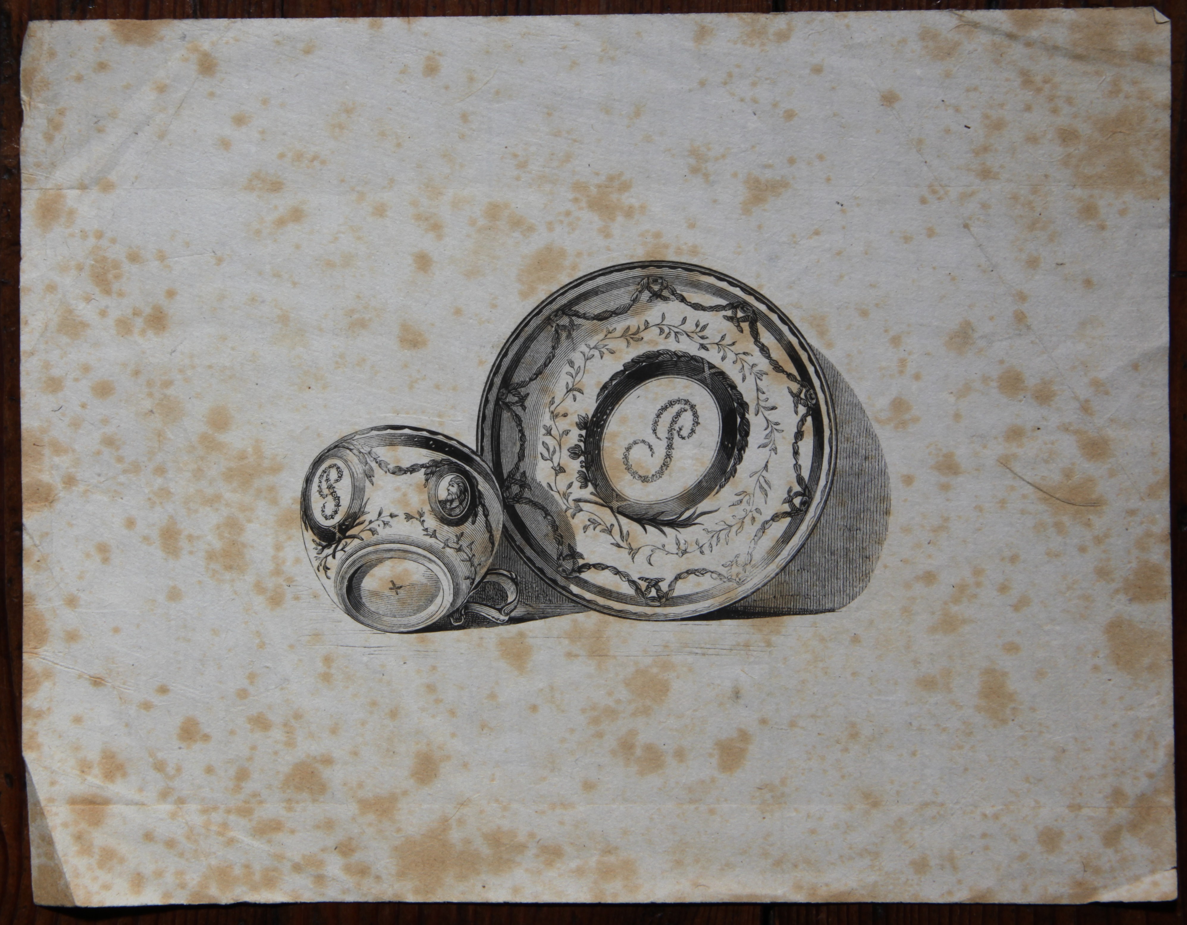 An old cutting from Owen with a Plumer cup and saucer