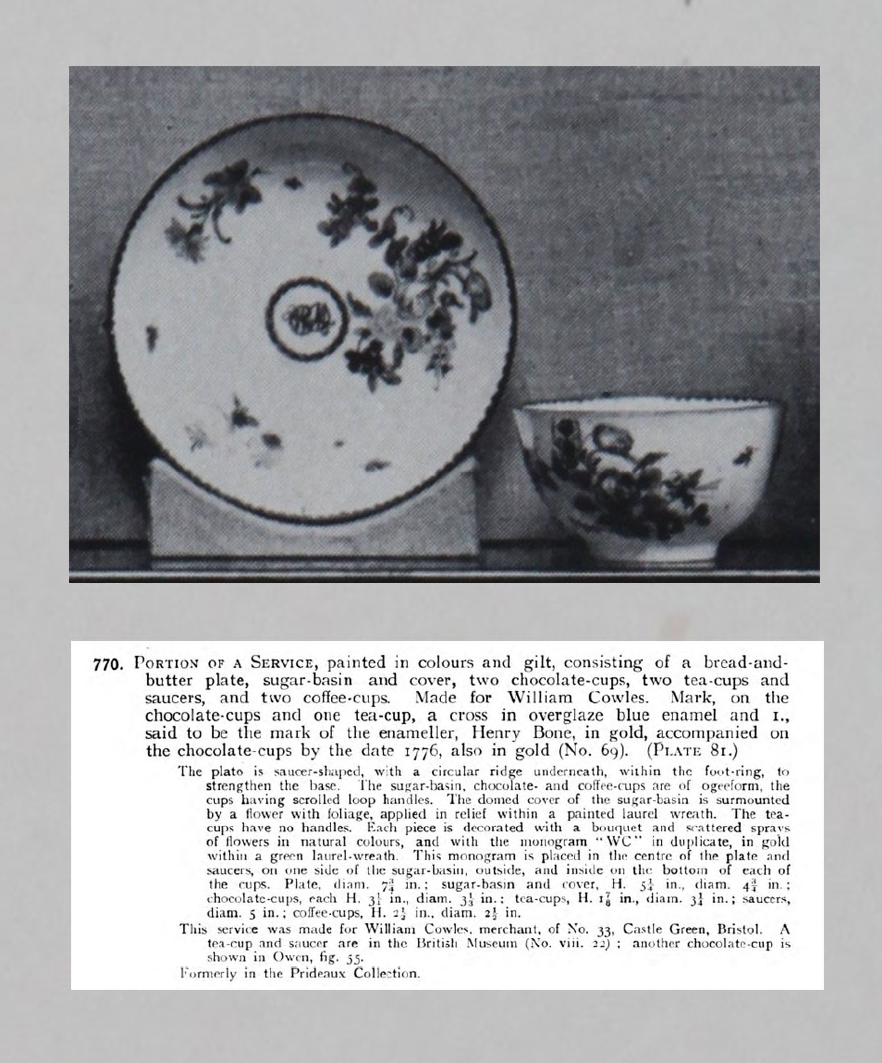 William Cowles service from the Schreiber collection