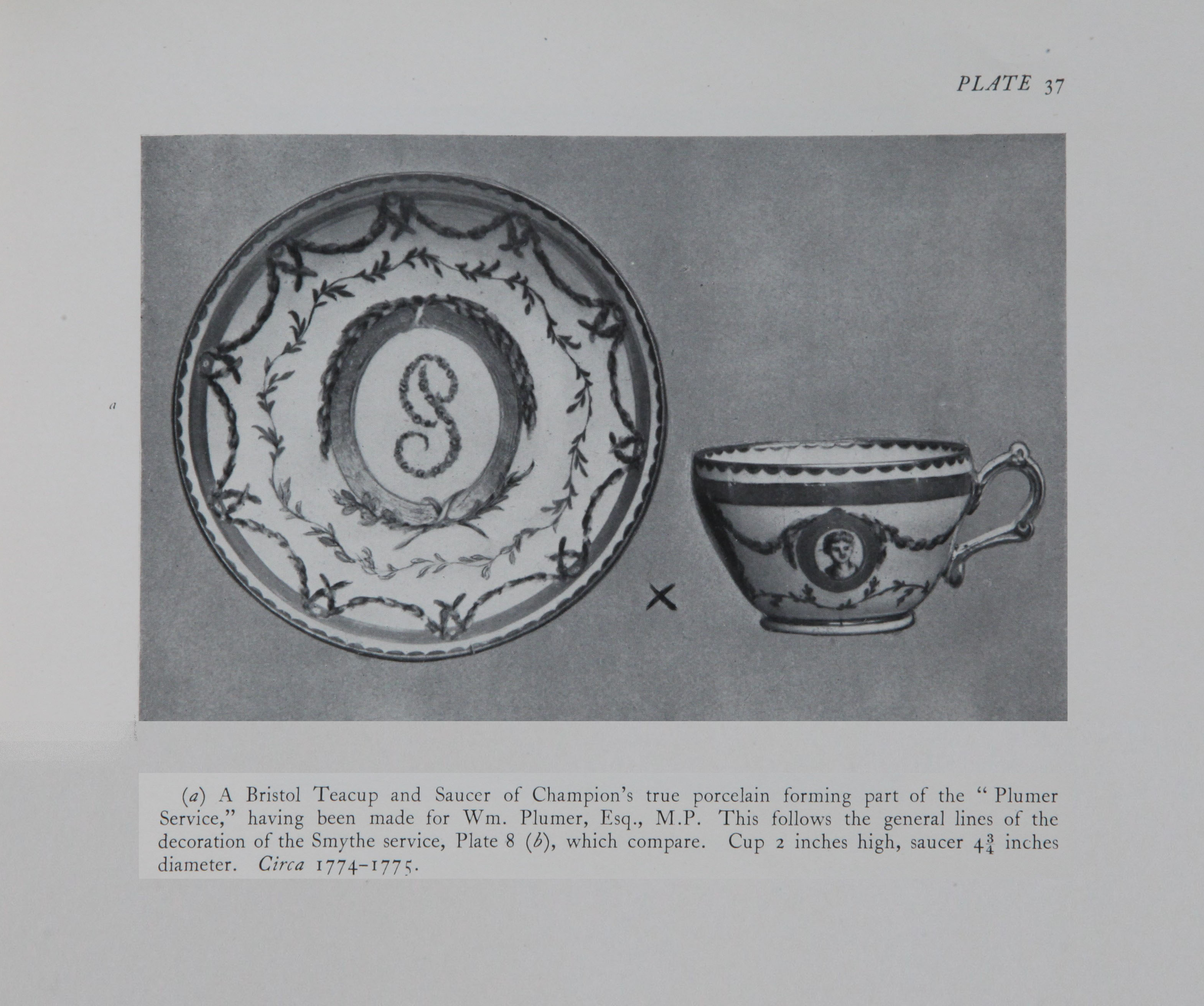 Plumer service cup and saucer from the British Museum