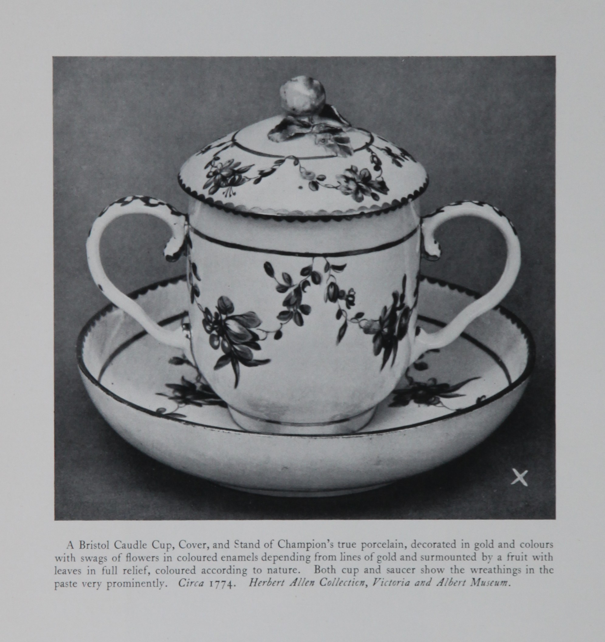 A caudle cup, cover and stand from the V&A Museum