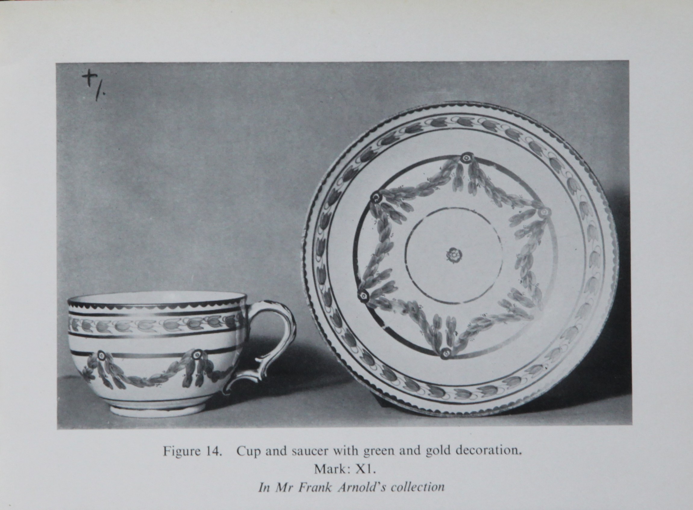 Laurel swag cup and saucer from Frank Arnold's collection