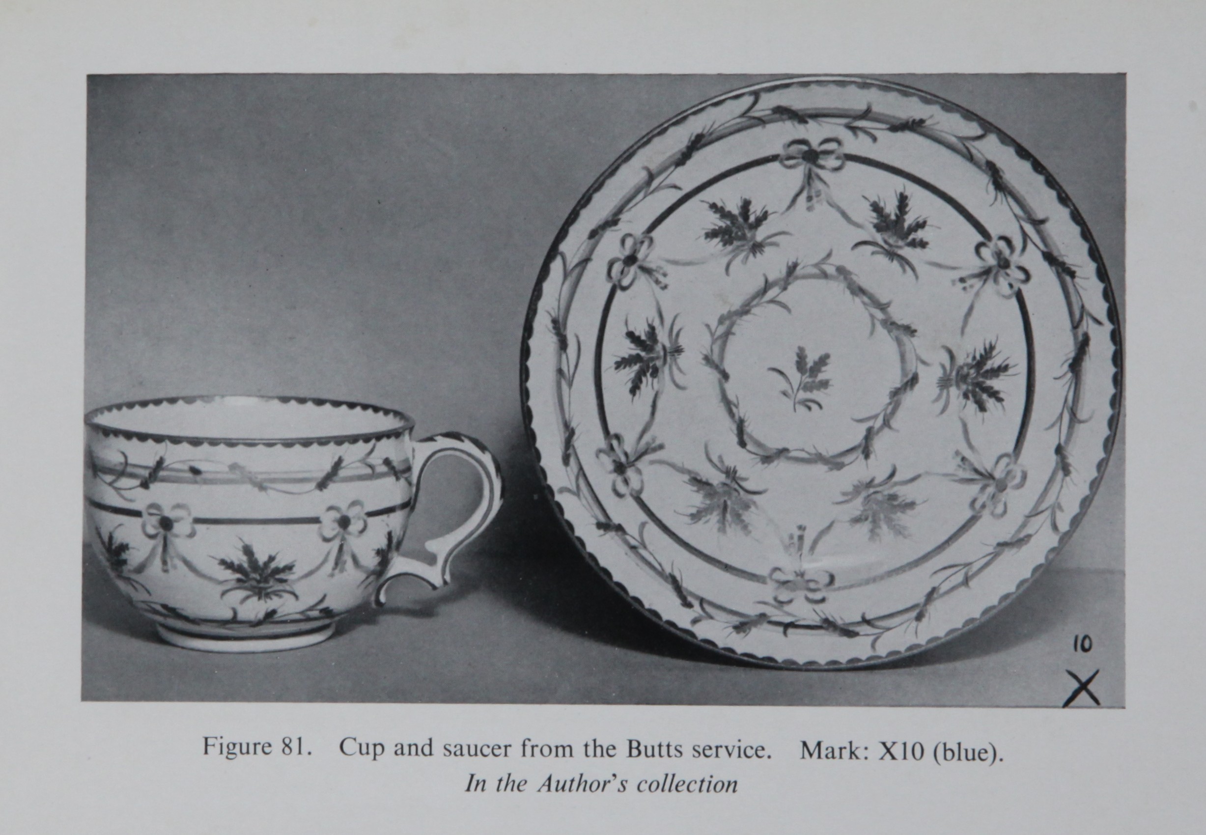 Butts service cup and saucer from F. Severne Mackenna's collection