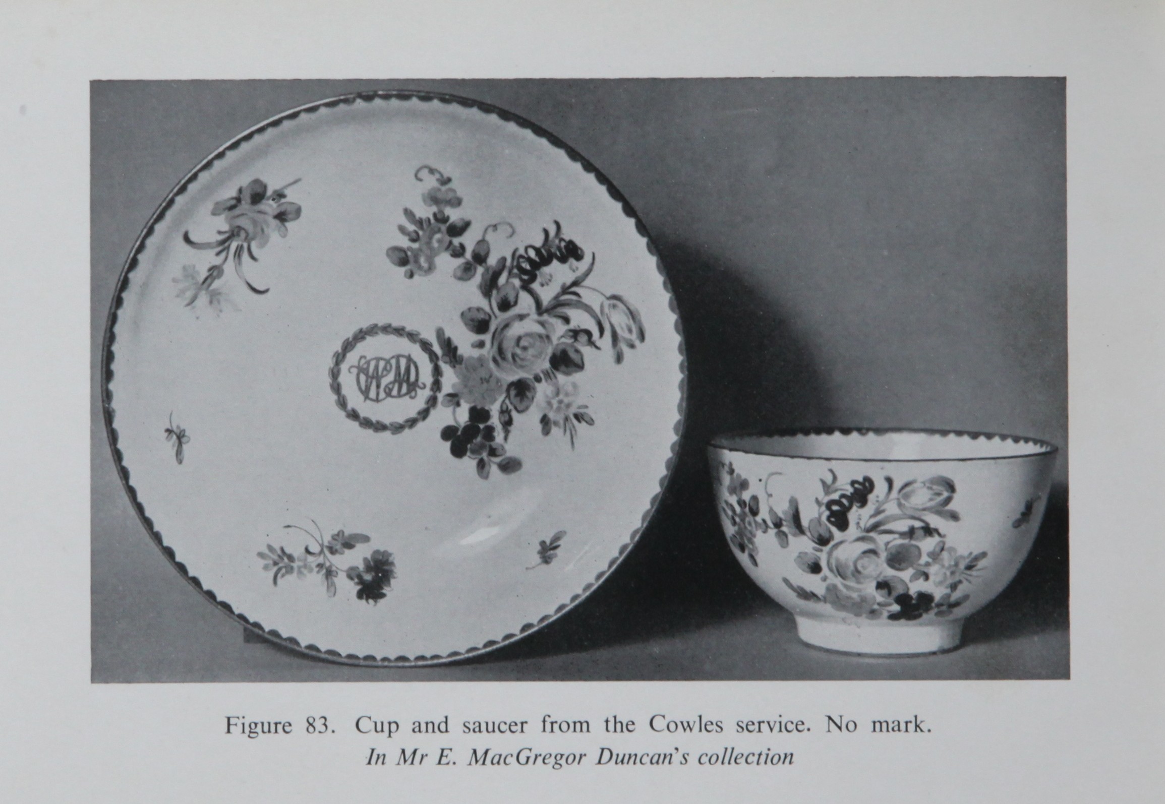William Cowles cup and saucer from E. MacGregor Duncan's collection