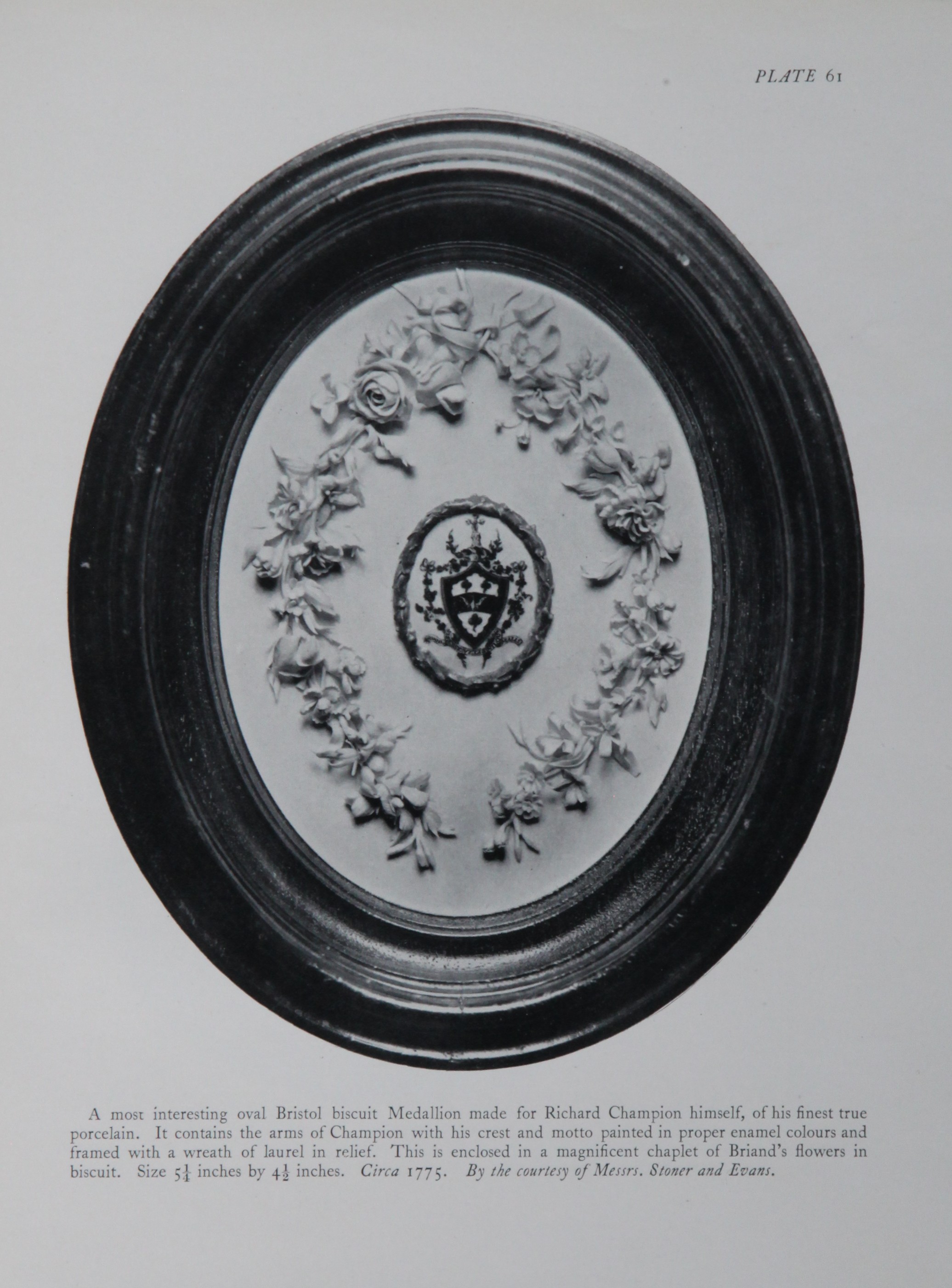 Medallion with the arms of Champion