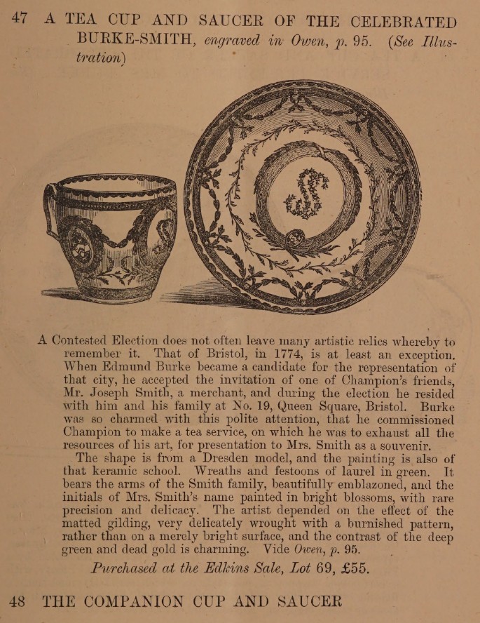 Francis Fry sale at Sotheby's 1889