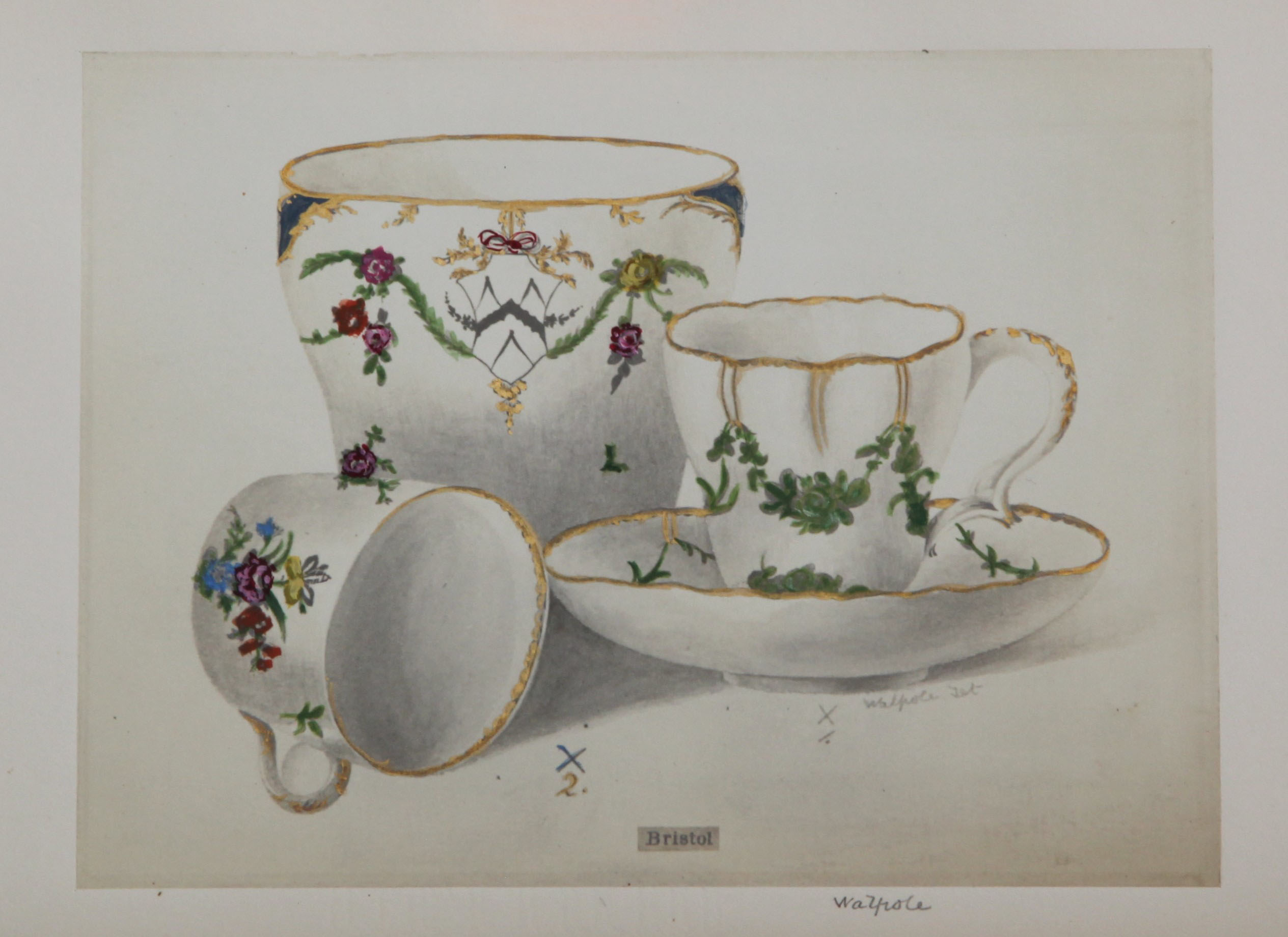 Walpole cup and saucer (alongside Capenters Company service)