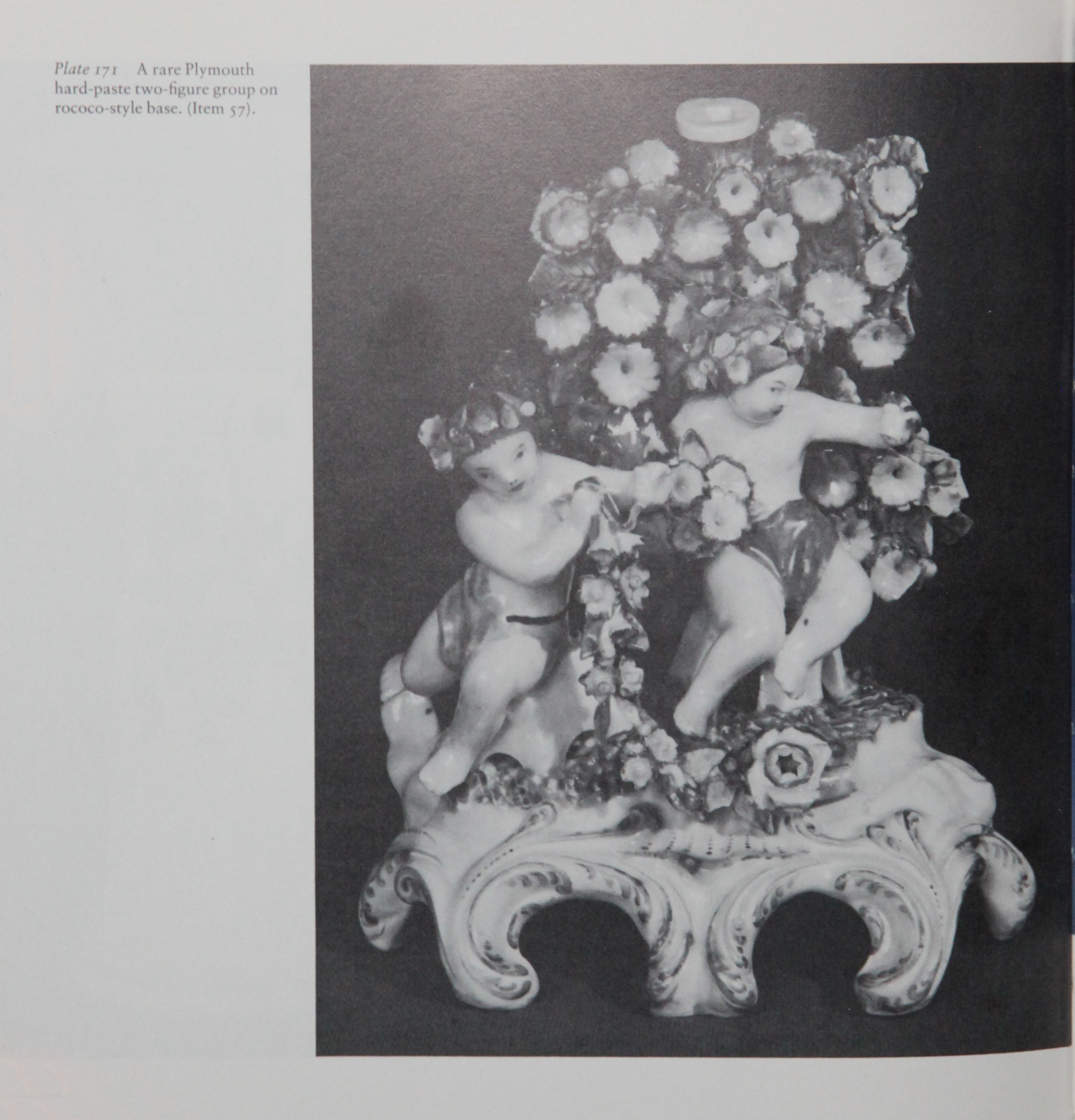 A Plymouth figural candlestick illustrated in Godden