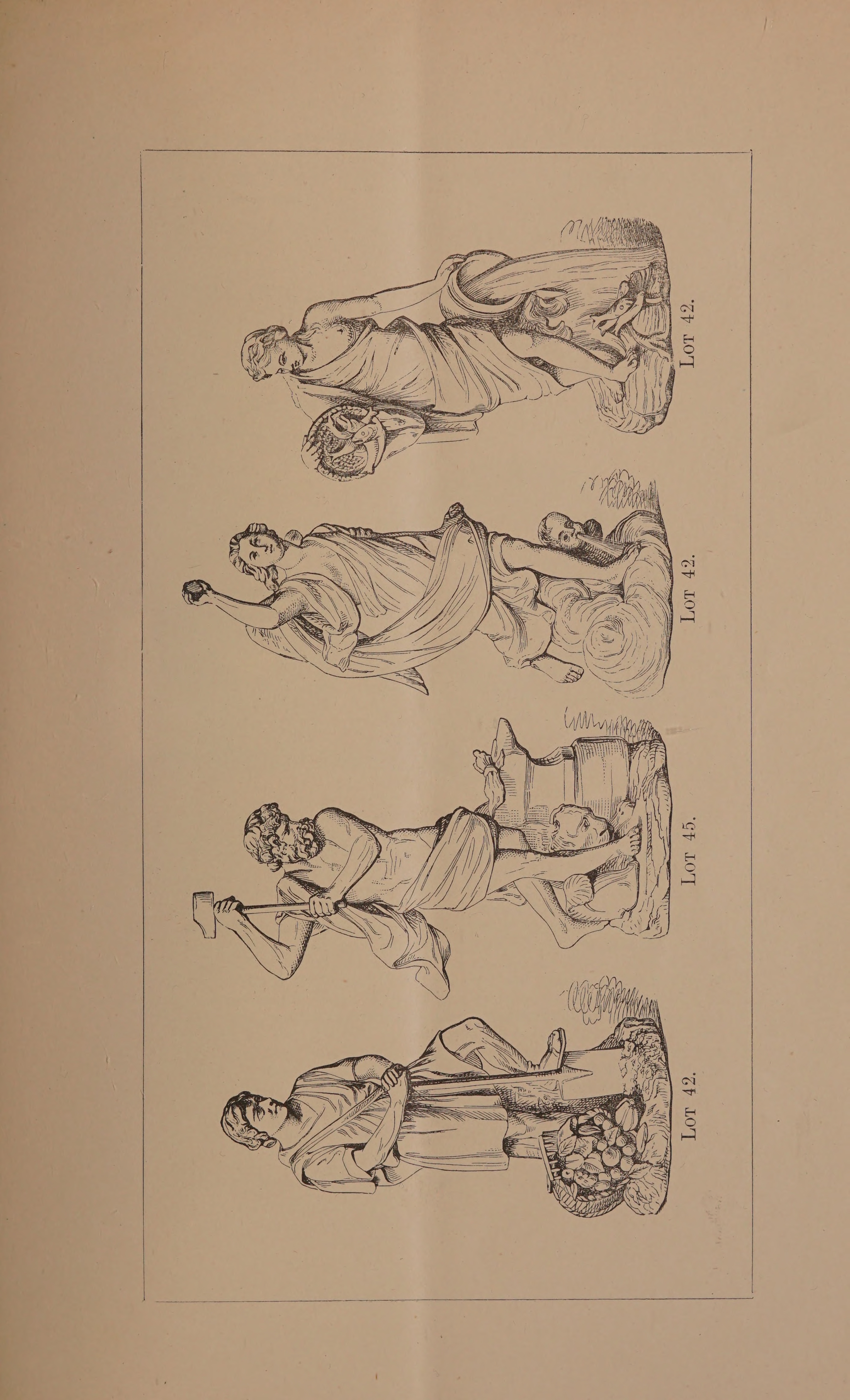 The Four Elements, three of which, in the white, sold at the Francis Fry sale at Sotheby's in 1889