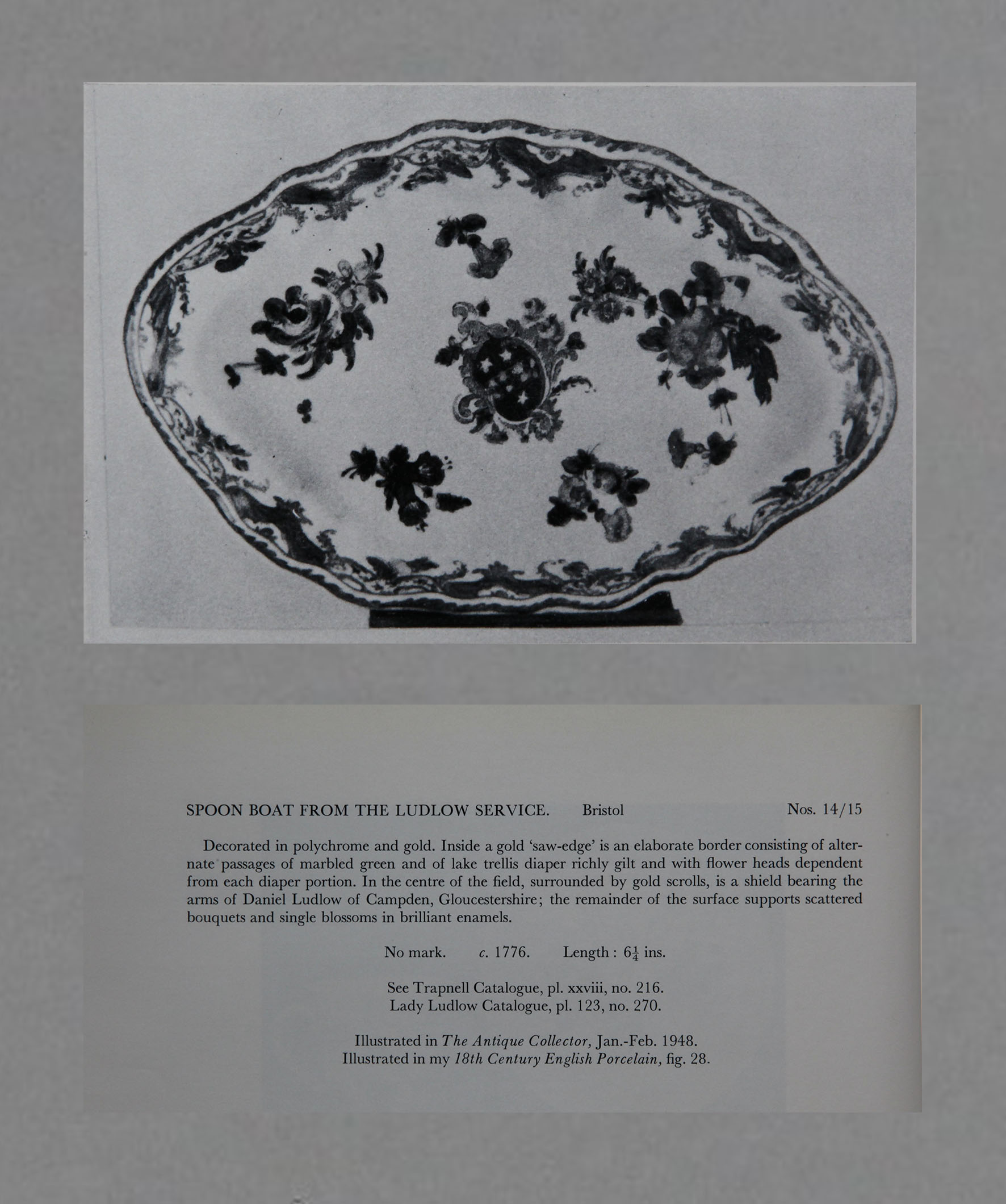 Ludlow service spoon tray from F. Severne Mackenna's collection