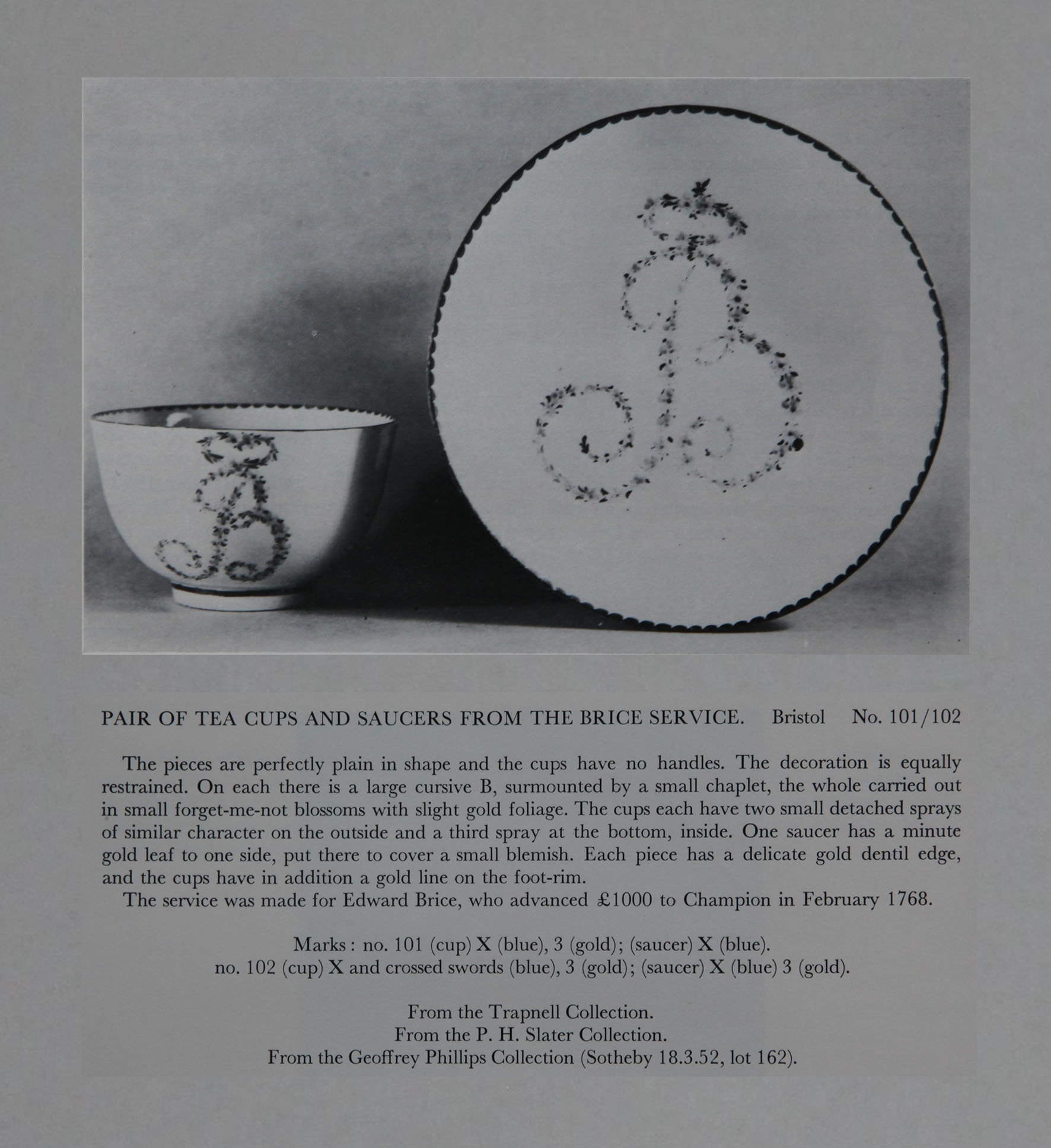 Brice service tea cup and saucer from the Mackenna collection