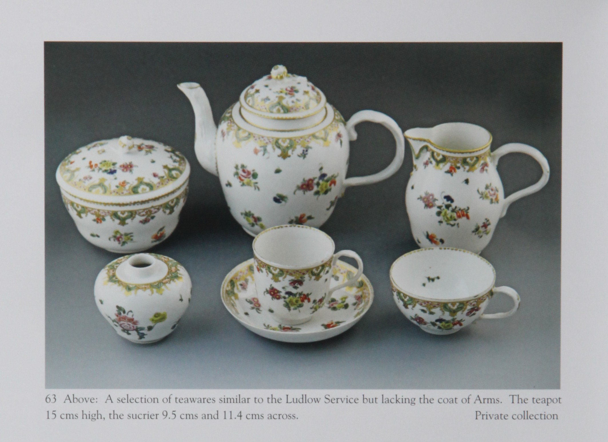 A set with the Ludlow decoration, illustrated in Nicholas Panes' book