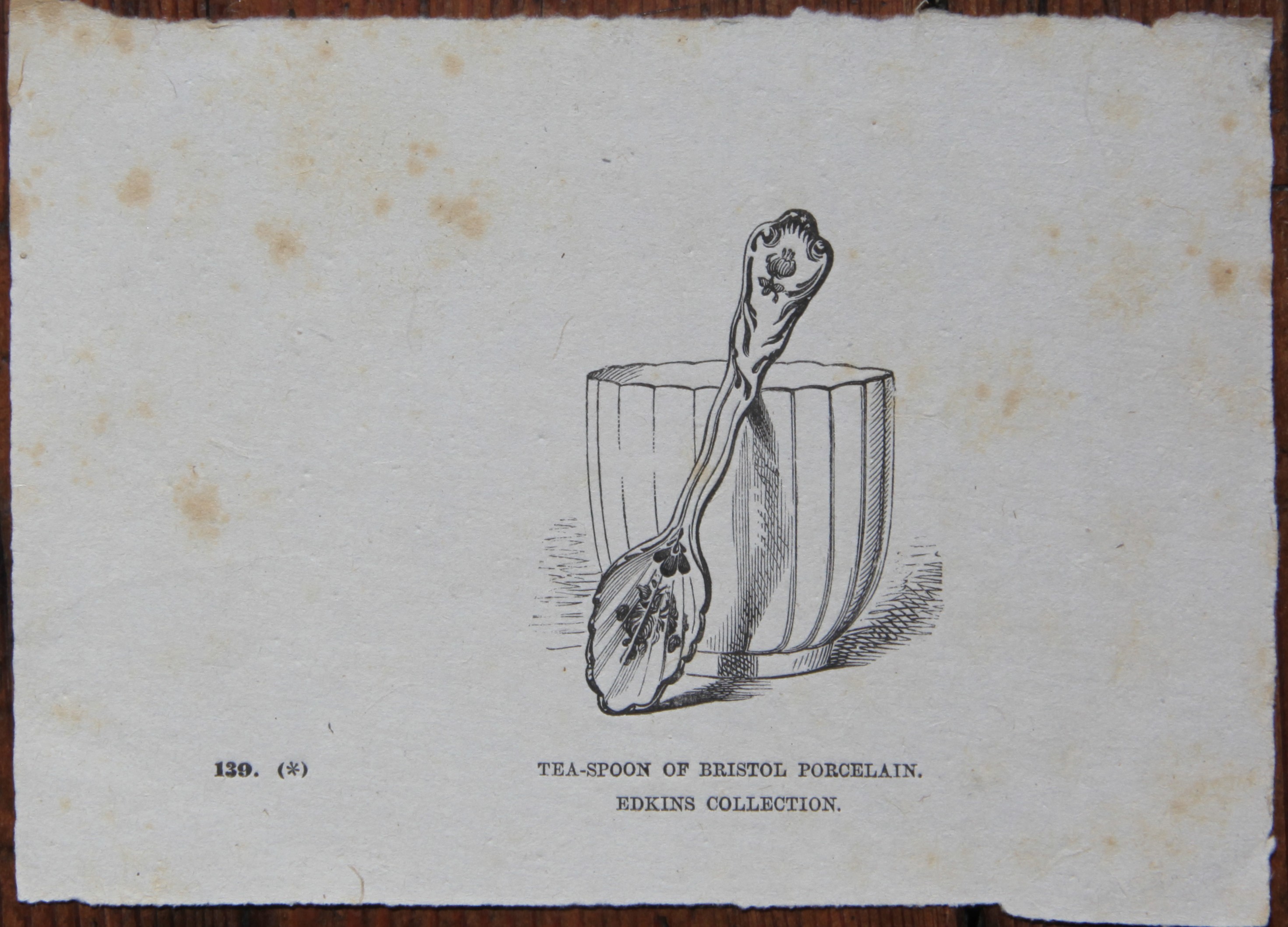 A cutting from Owen featuring a tea spoon from the Ludlow service