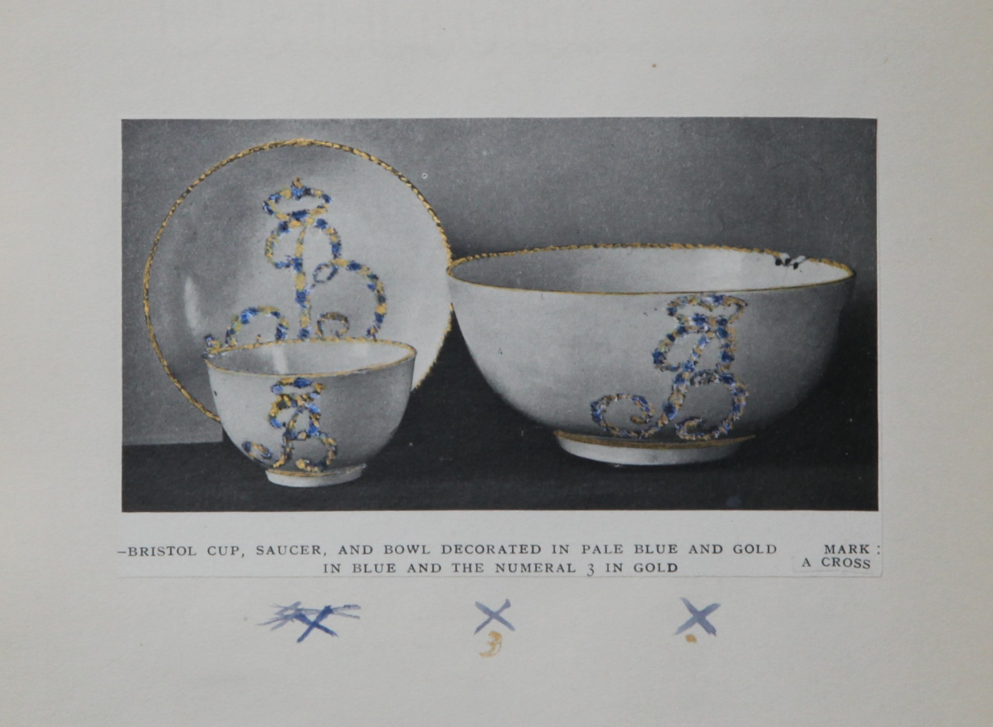 Brice service pieces painted by Priscilla Fry