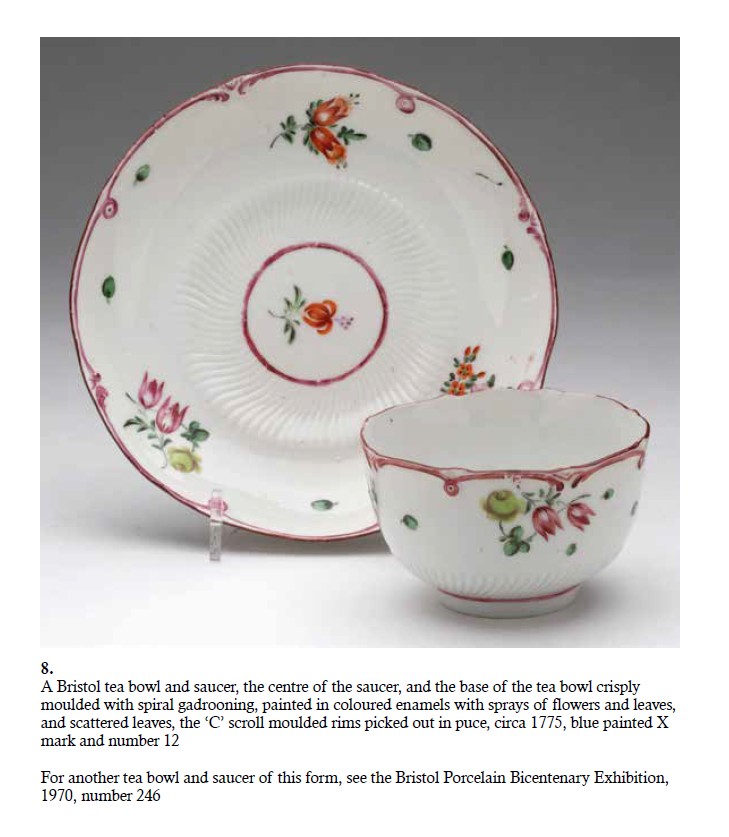 Cup and saucer in the Vanessa Stevenson sale at Albert Amor