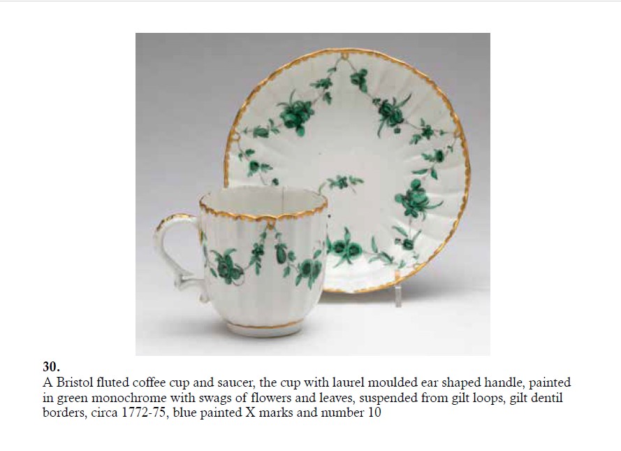 Coffee cup and saucer from the Vanessa Stevenson sale at Albert Amor