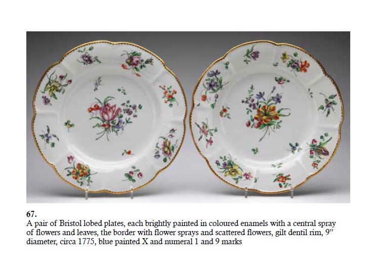 A pair of plates (1336 and 1335) from the 2021 Vanessa Stevenson sale at Albert Amor