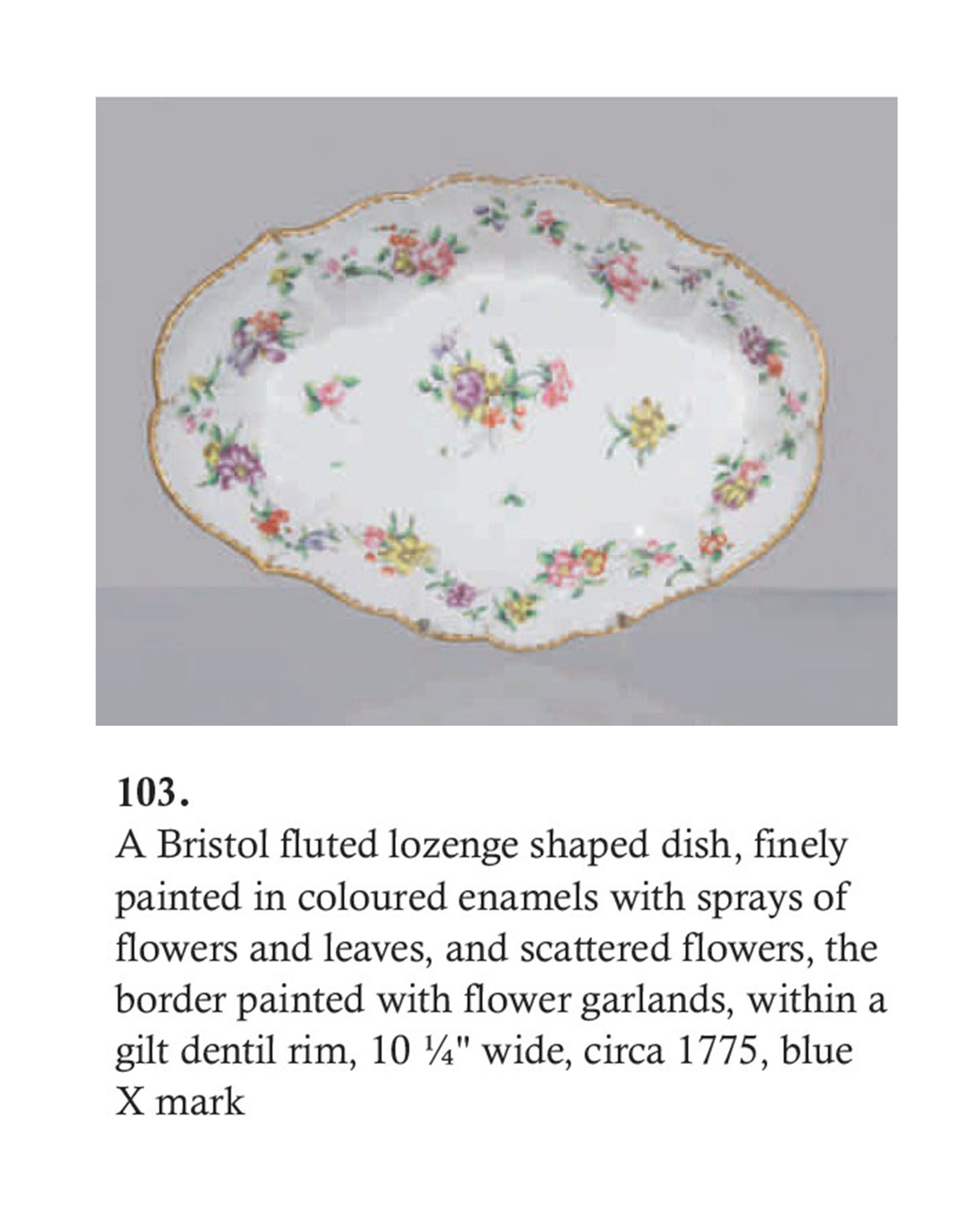 Dessert dish from Albert Amor's East to West exhibition in July 2017
