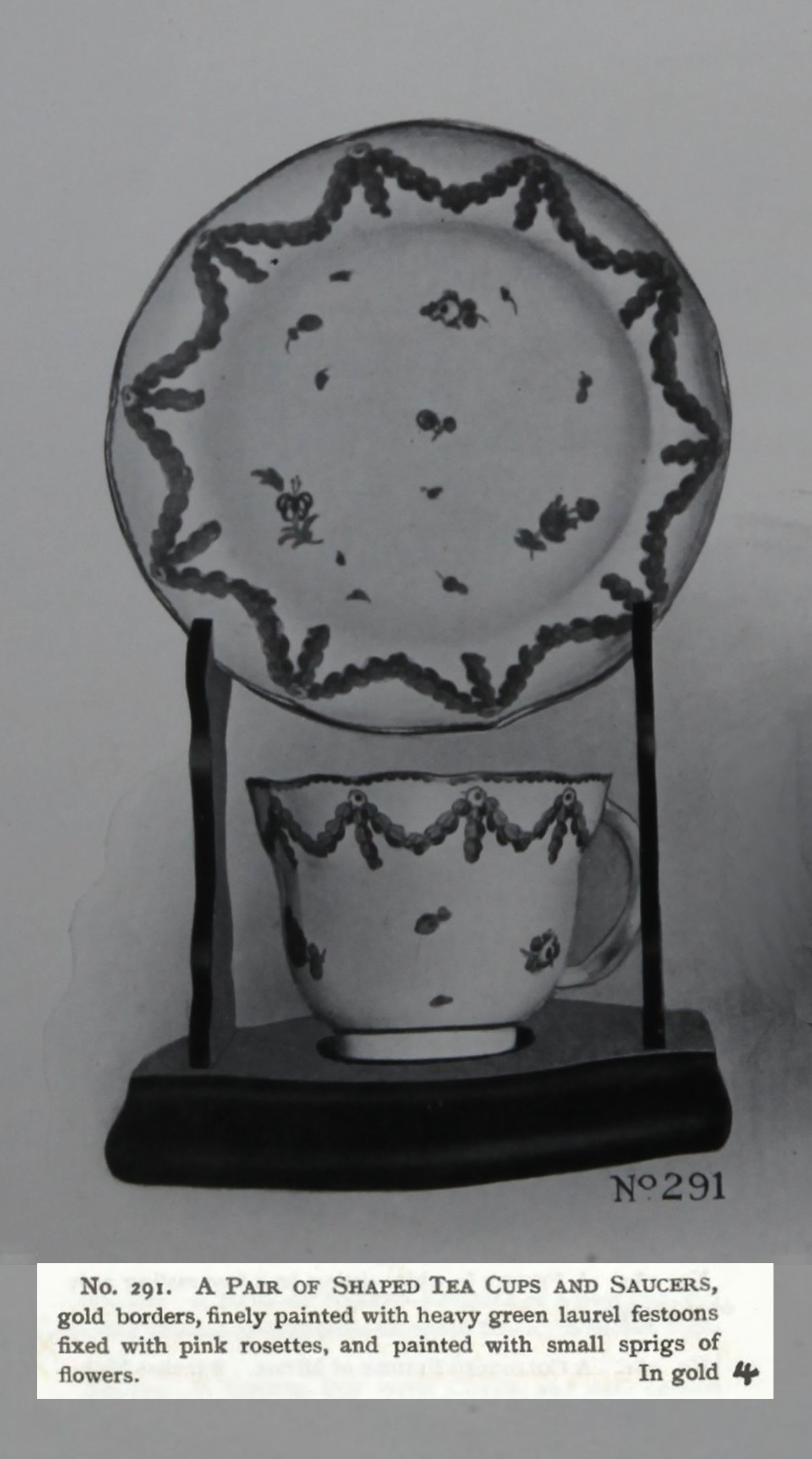 Cup and saucer from the Trapnell catalogue