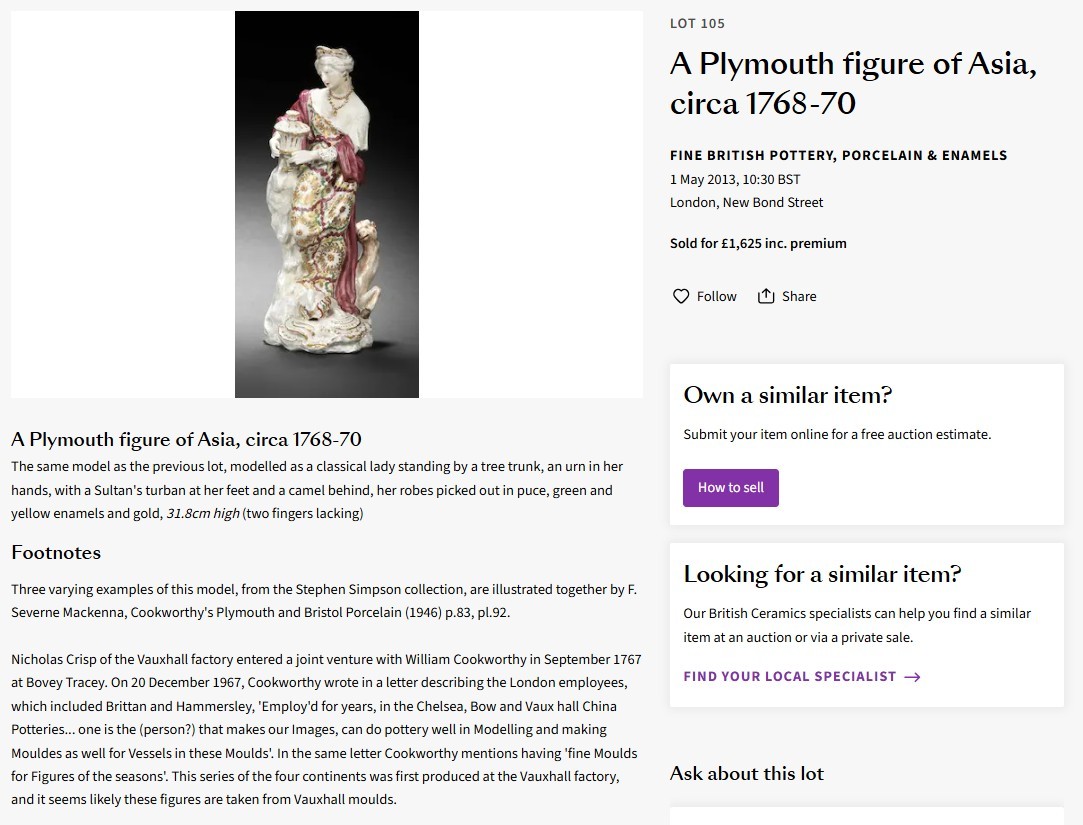 Asia, at Bonhams, May 2013