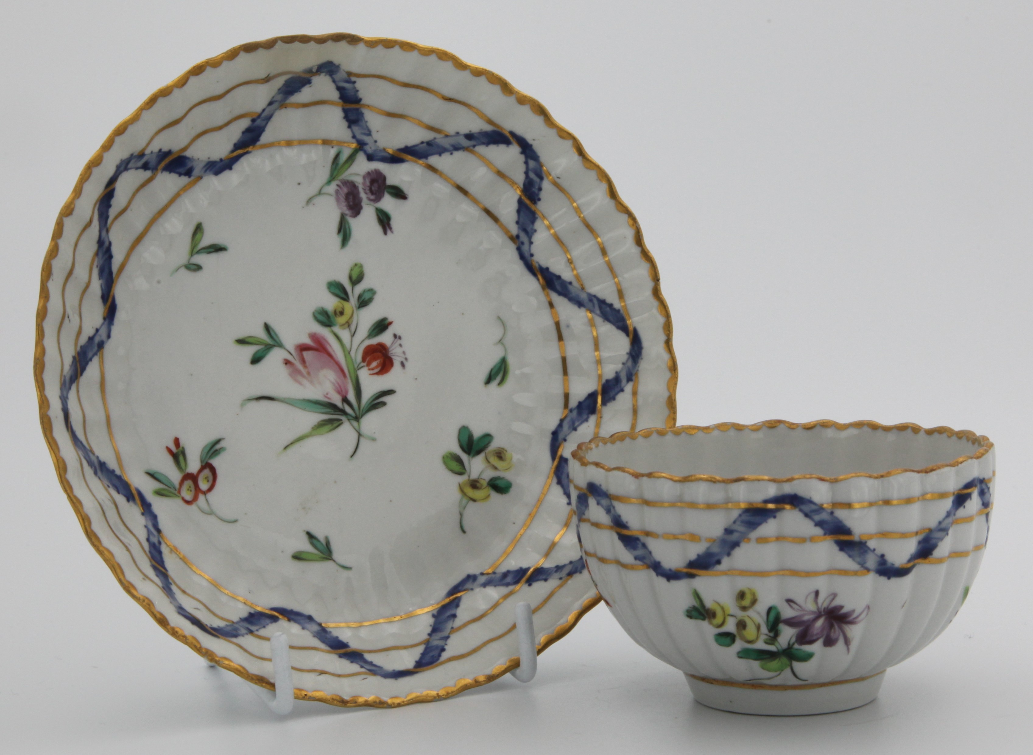 A teacup and saucer from the Nelson service