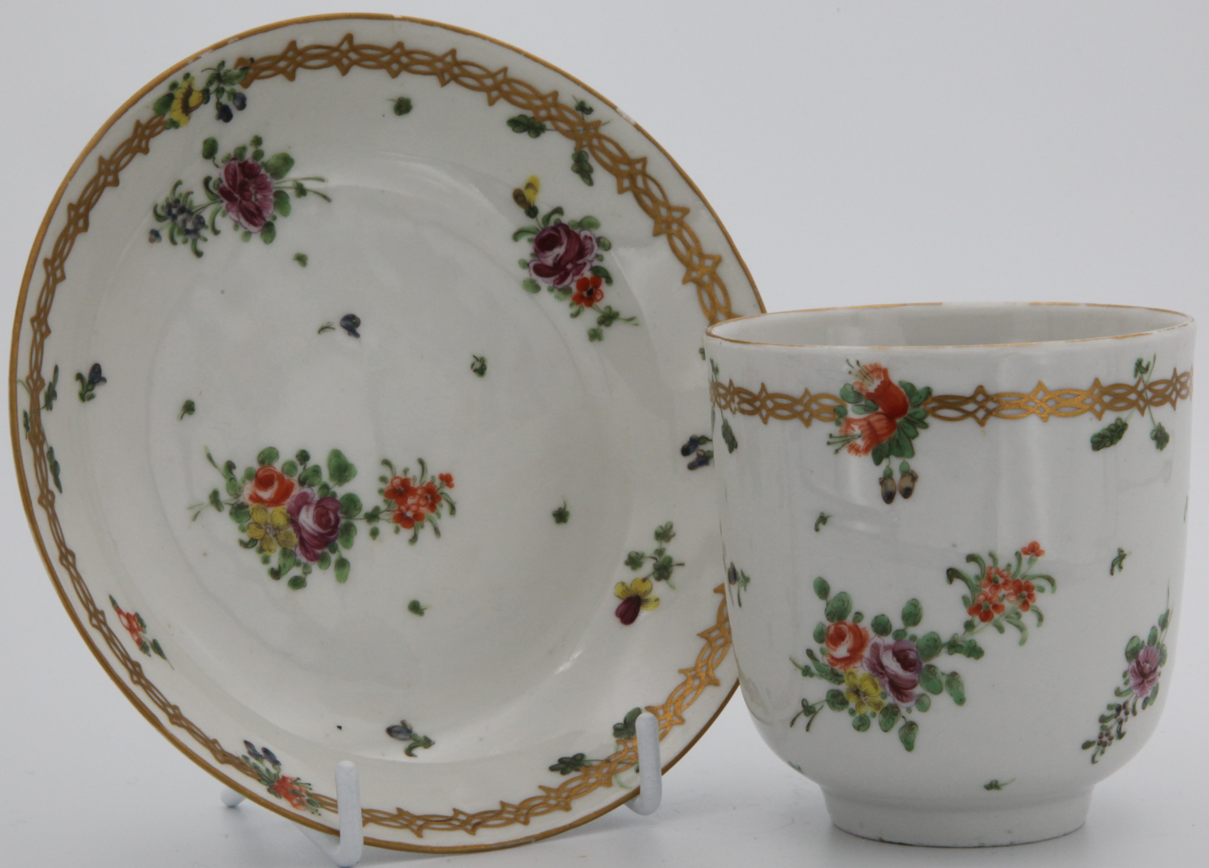 A Bristol cup and saucer
