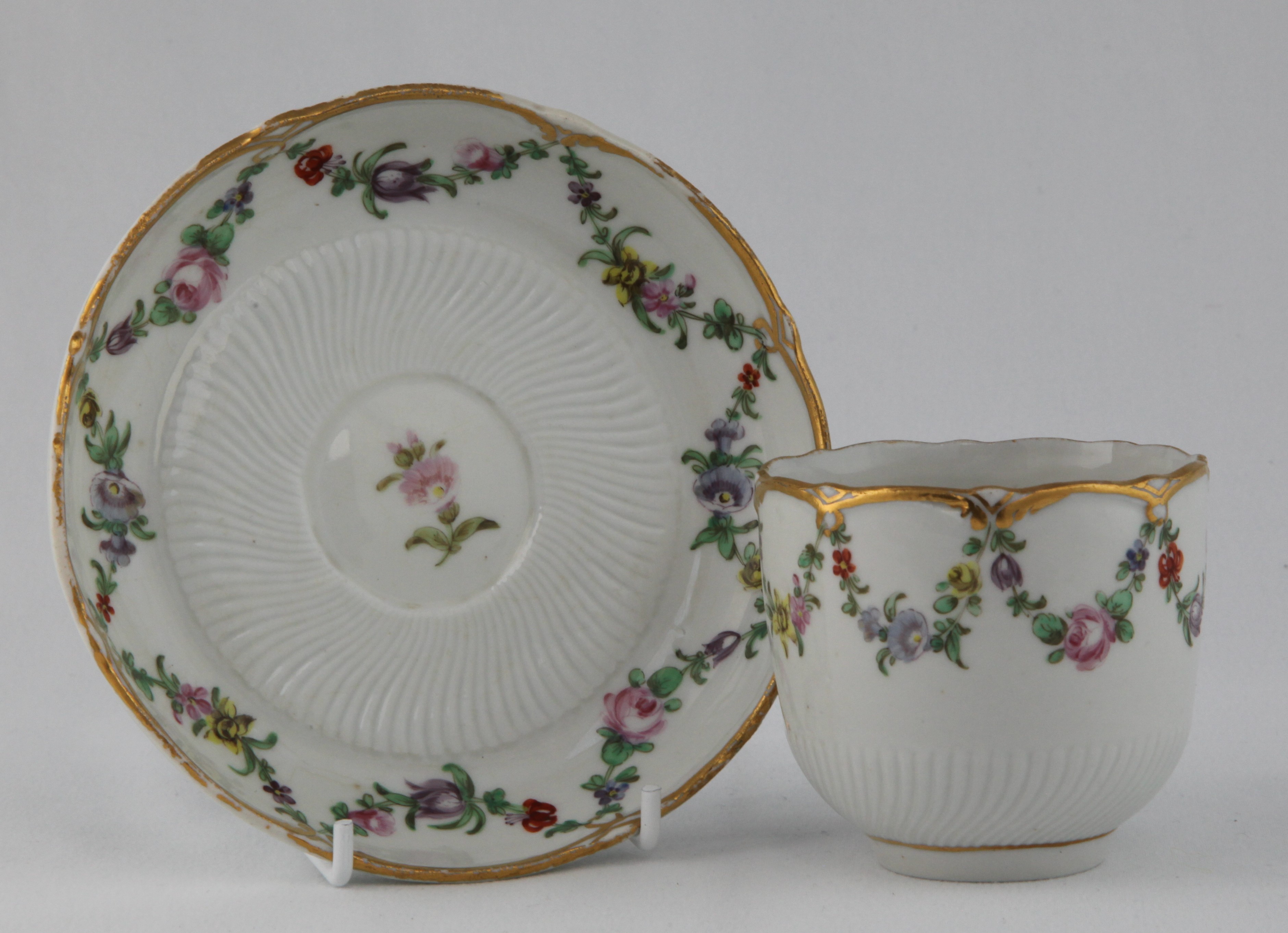 A Bristol cup and saucer
